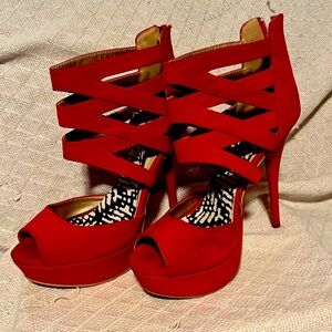 High Red Pumps